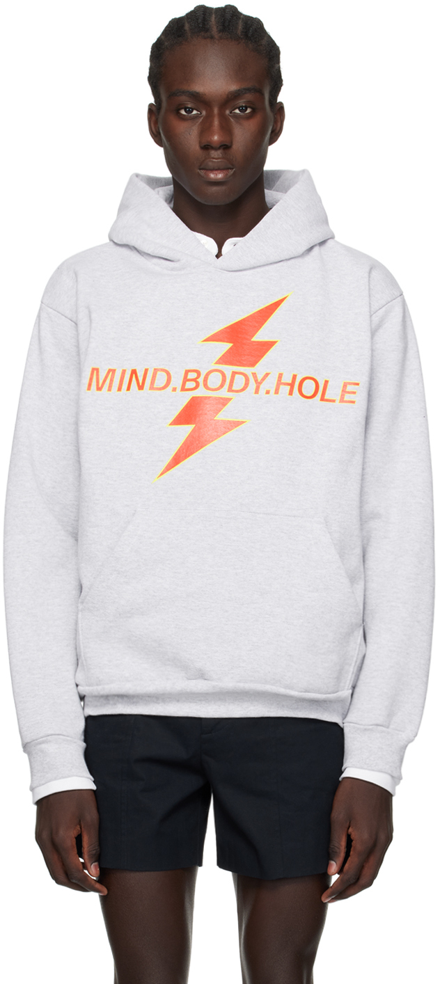 K.ngsley Gray 'mind. Body. Hole' Hoodie In 08gc