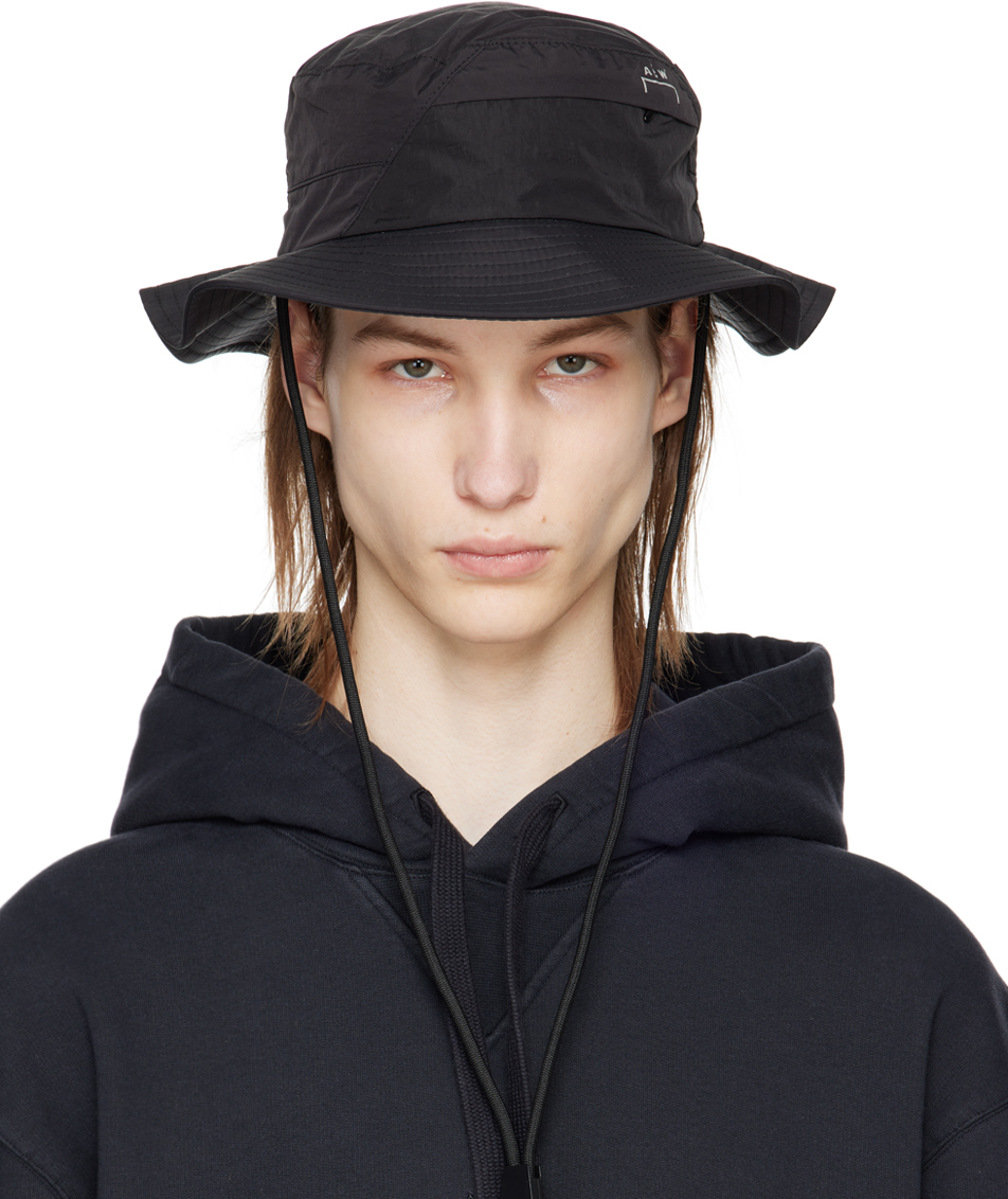 Shop A-cold-wall* Black Utile Bucket Hat In Onyx Onyx