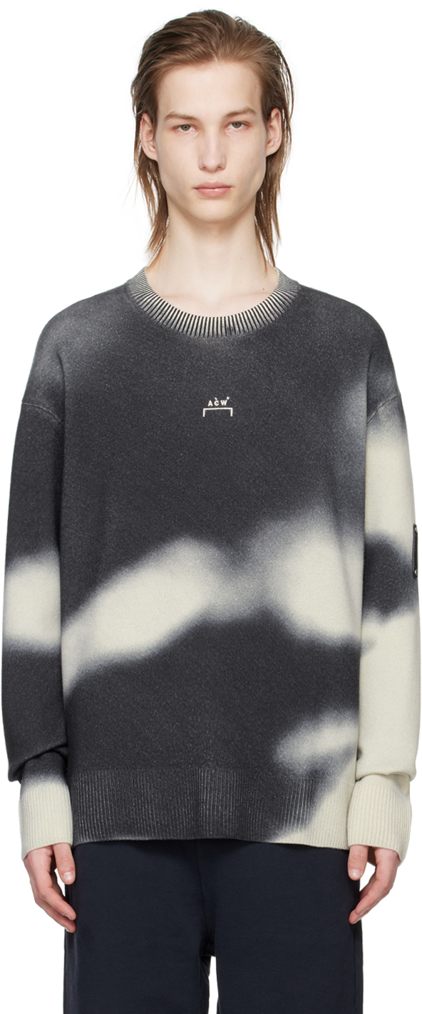 A-COLD-WALL*: Black & White Gradient Sweater | SSENSE