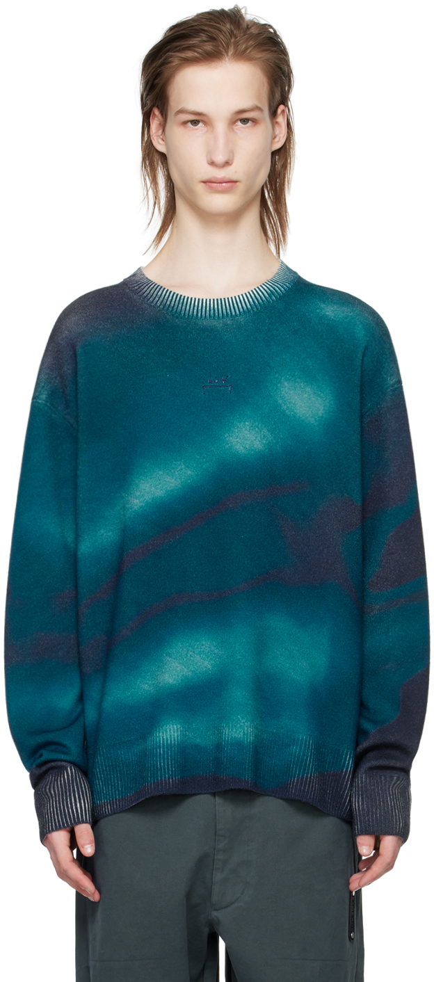 Shop A-cold-wall* Navy Gradient Sweater