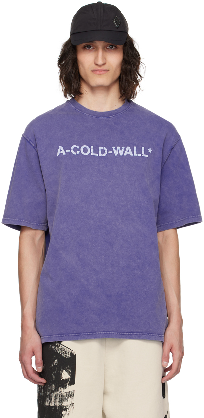 A-cold-wall* Blue Overdye T-shirt In Volt Blue