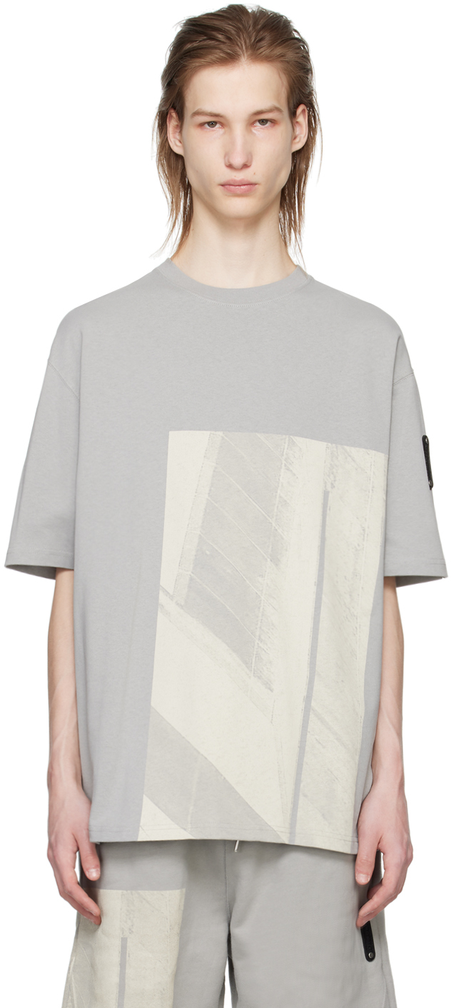 Shop A-cold-wall* Gray Strand T-shirt In Cement