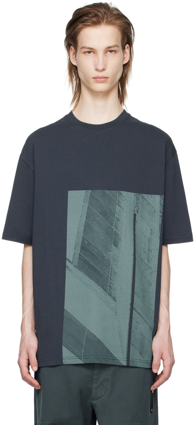 Shop A-cold-wall* Navy Strand T-shirt
