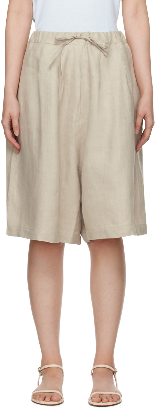 Beige Maxi Shorts