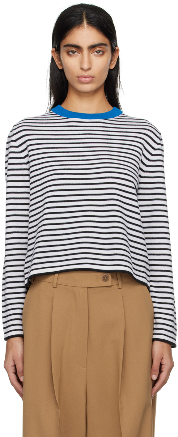 Black & White Striped Long Sleeve T-Shirt