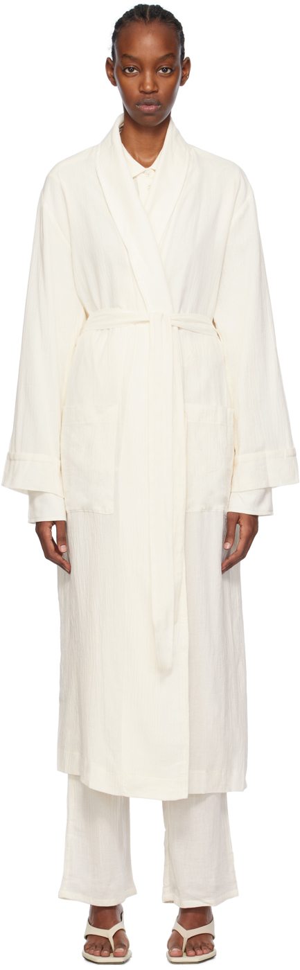 Éterne Off-white Lennon Robe In Ivory