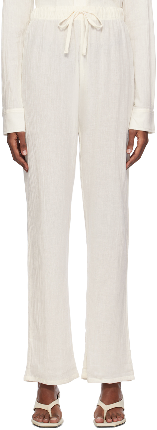Éterne Off-white Willow Lounge Pants In Ivory
