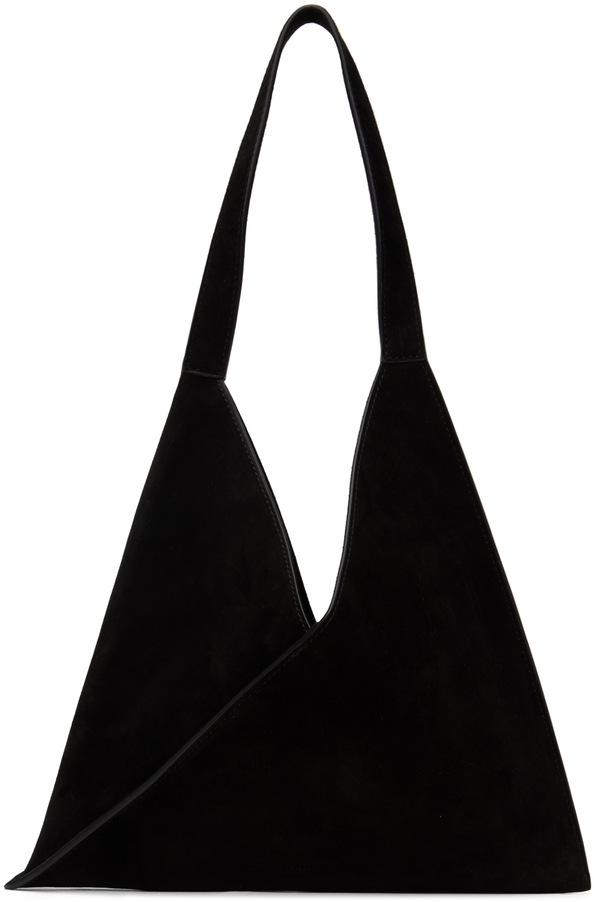 【関税込み】KHAITE ブラック The Small Sara トートバッグ KHAITE: ブラック The Small Sara トートバッグ | SSENSE 日本