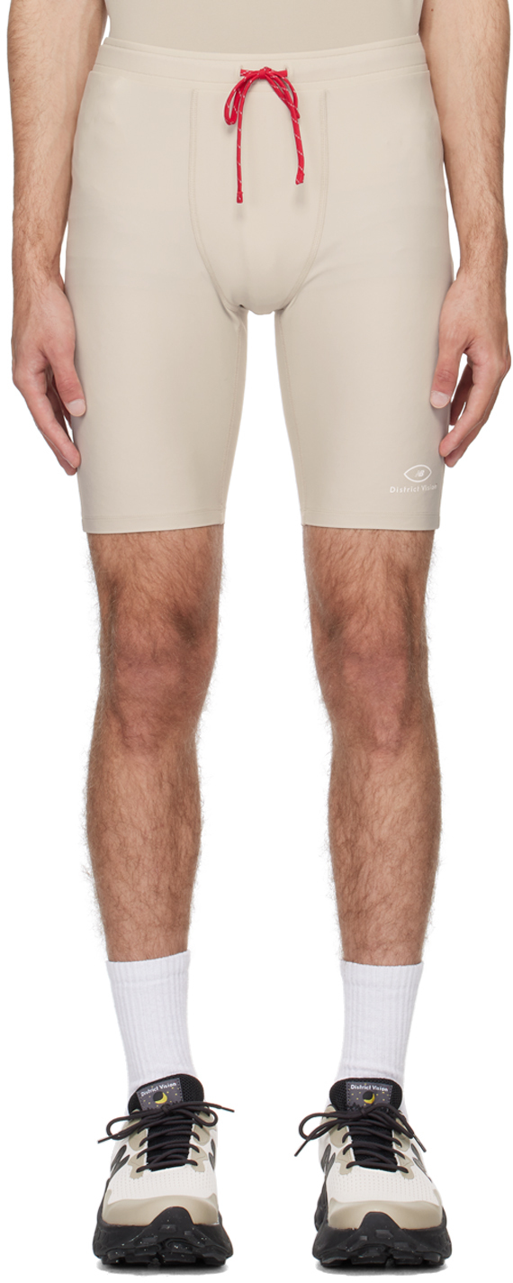 District Vision Gray New Balance Edition Shorts In Stone