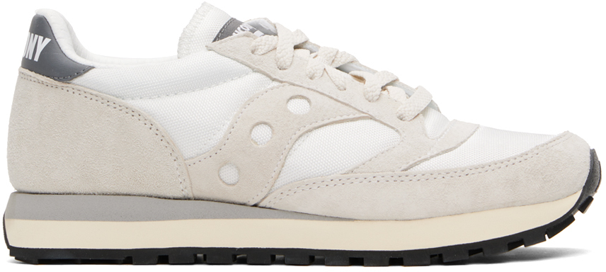 Shop Saucony White & Gray Jazz 81 Sneakers In White/gray