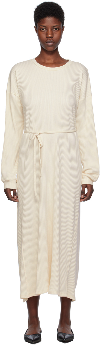 Baserange: Off-White Shaw Kaftan Midi Dress | SSENSE