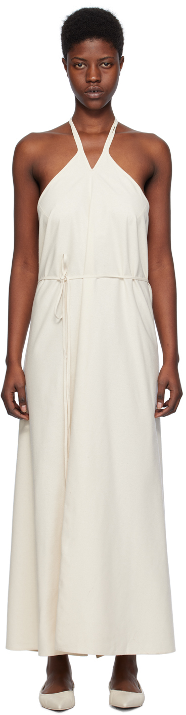 Baserange: Off-White Mar Maxi Dress | SSENSE