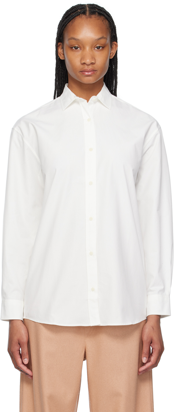 Shop Baserange White Ole Shirt In Undyed