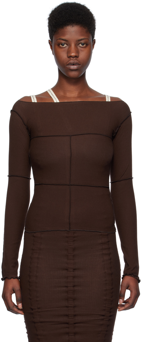 Brown Cinder Long Sleeve T-Shirt