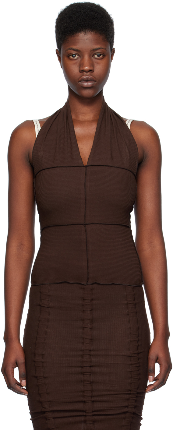 Brown Cinder Tank Top