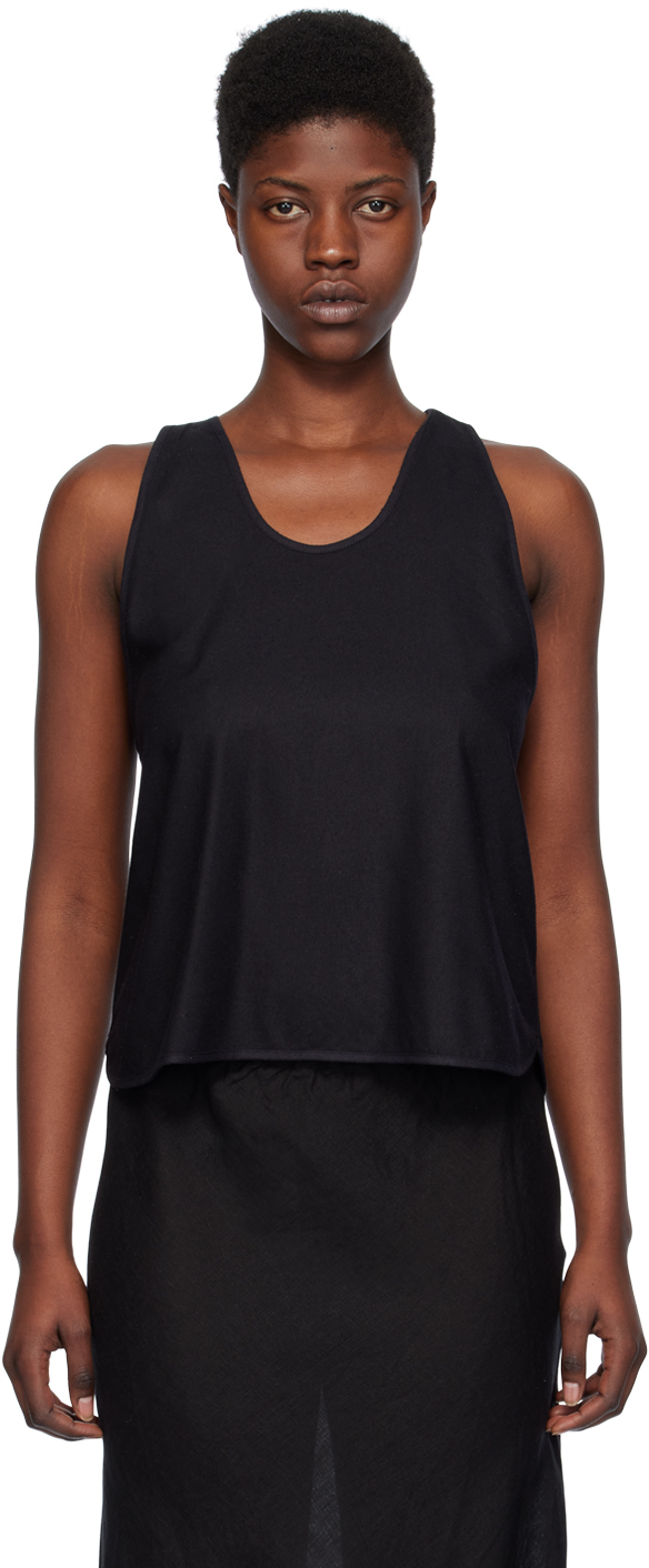 Black Apron Tank Top