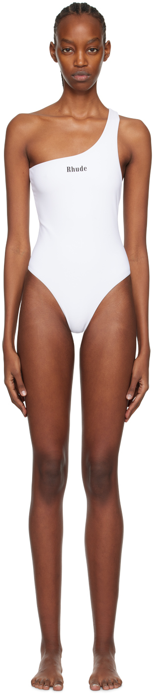 Rhude Ssense Exclusive White Swimsuit In 0377 White