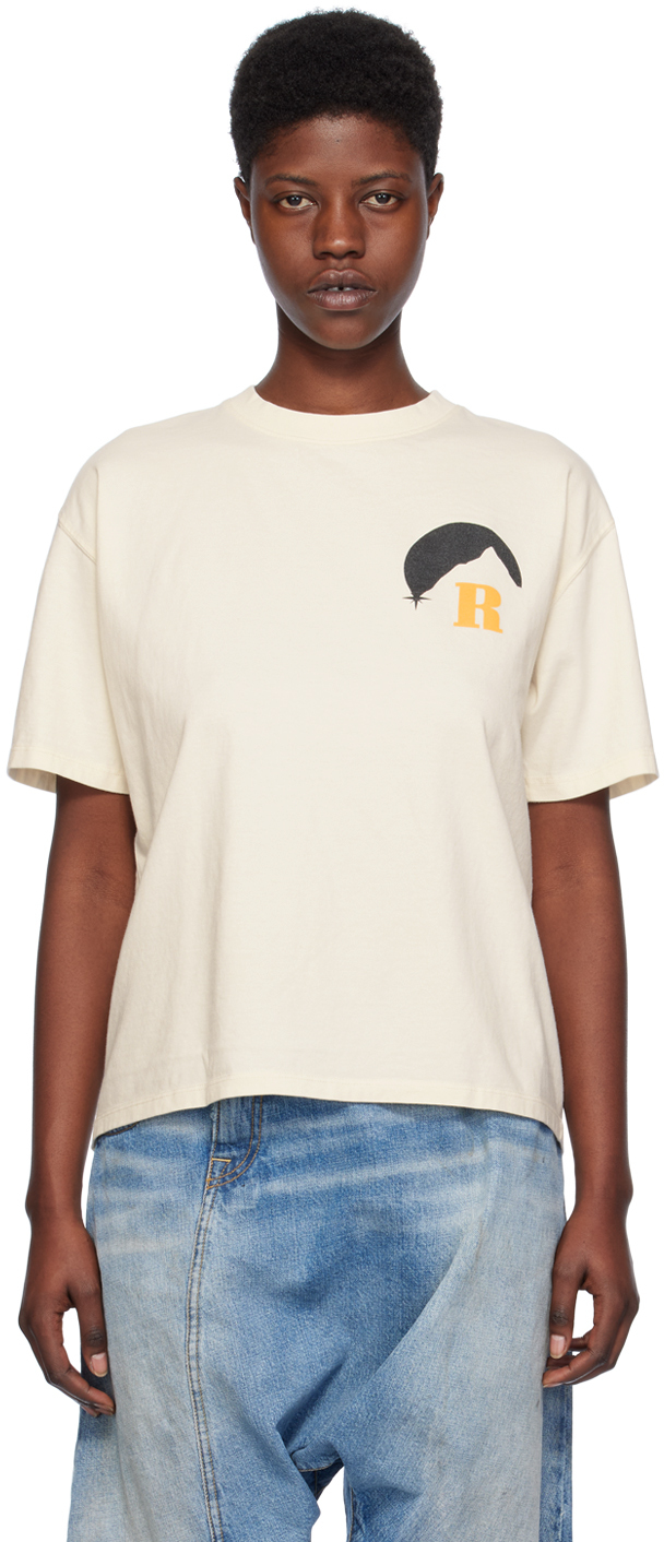 Rhude Off-white Moonlight T-shirt In 0611 Vtg White