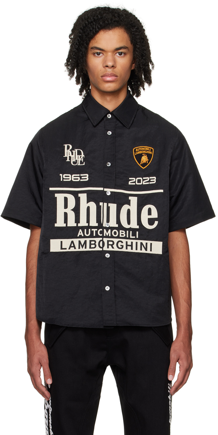 Rhude Black & White Strada Shirt