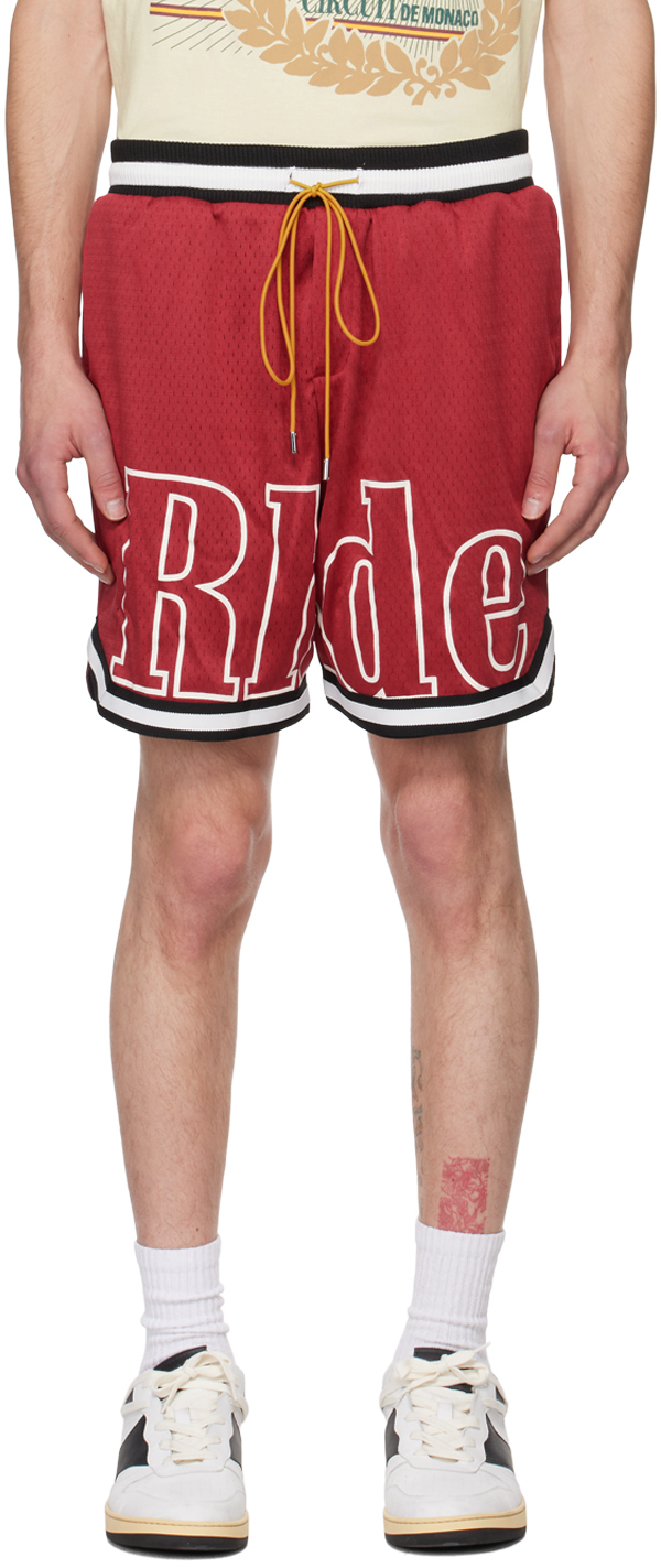 Red Court Shorts