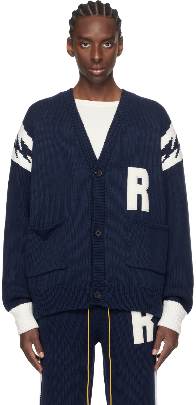 Navy Lightning Cardigan