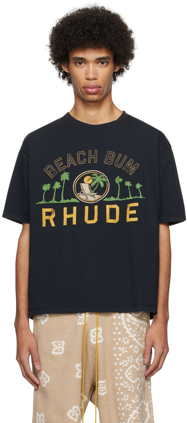 Rhude Black Palmera T-Shirt