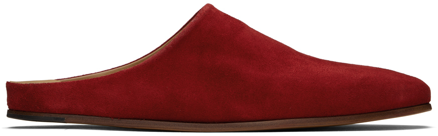 Rhude Red Chateau Suede Mules