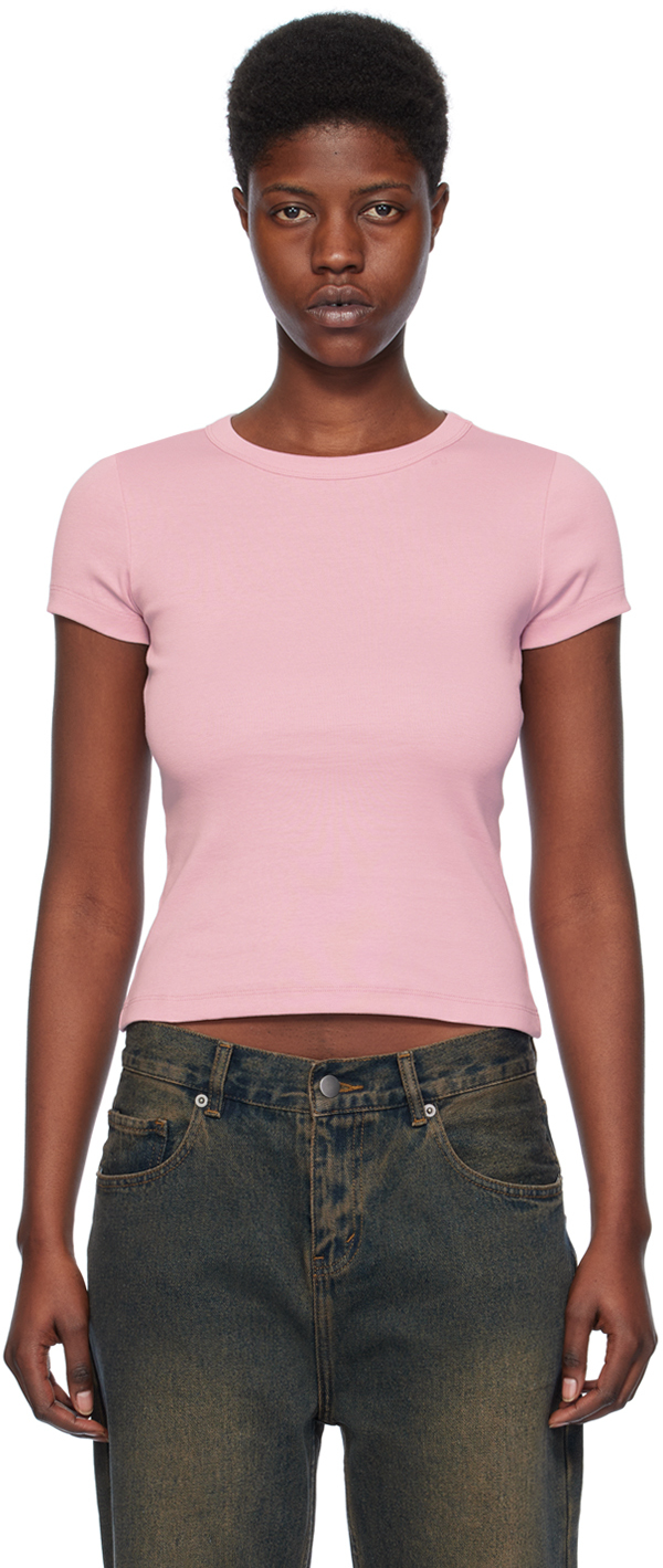 Flore Flore Pink Car Baby T-shirt In Rose