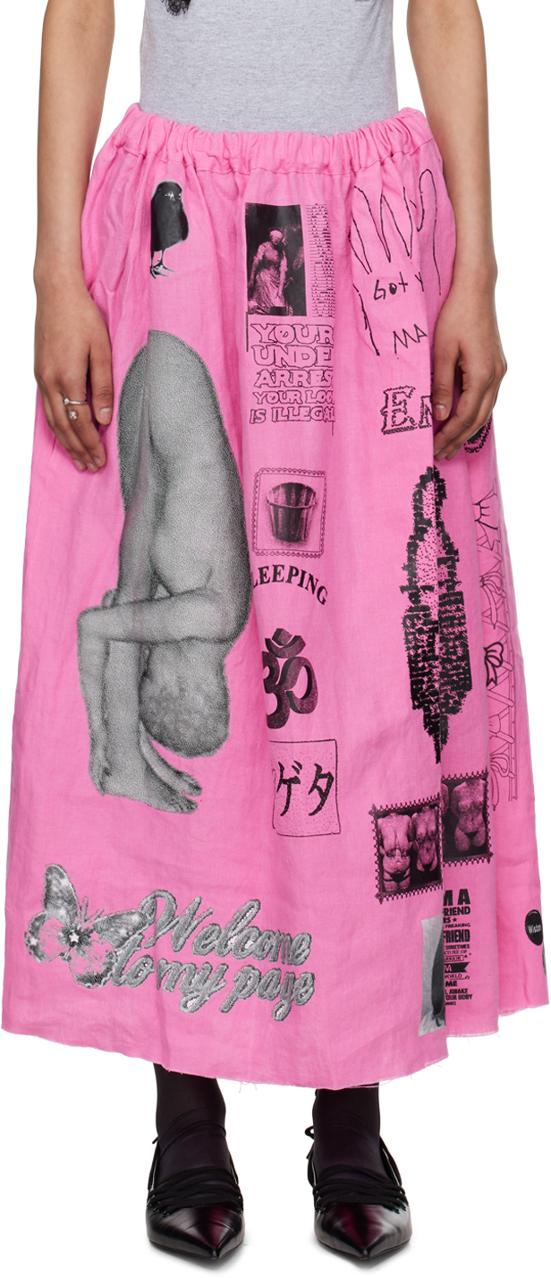 Ashley Williams Pink Executioner Doll Maxi Skirt
