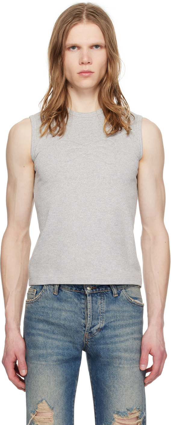 AshLey Williams 3Dリボン　タンクトップ Gray 3D Bow Tank Top by Ashley Williams on Sale