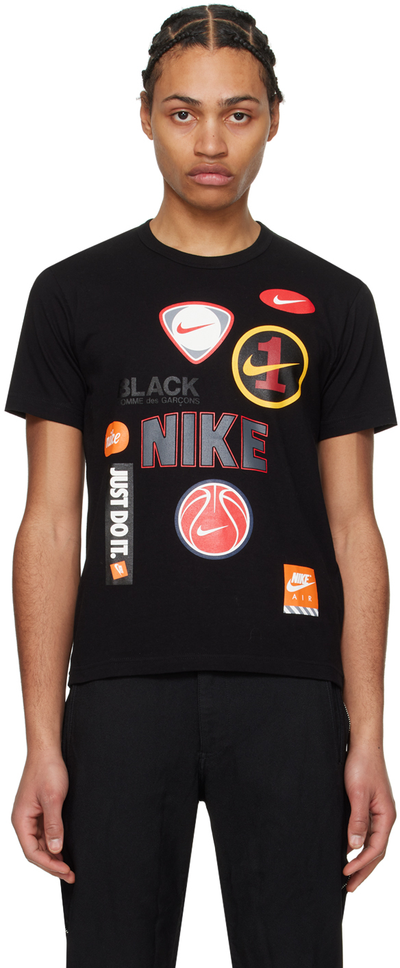 Shop Black Comme Des Garçons Black Nike Edition T-shirt