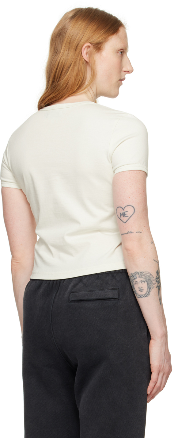 Misbhv Logo-print Cotton T-shirt In Coconut
