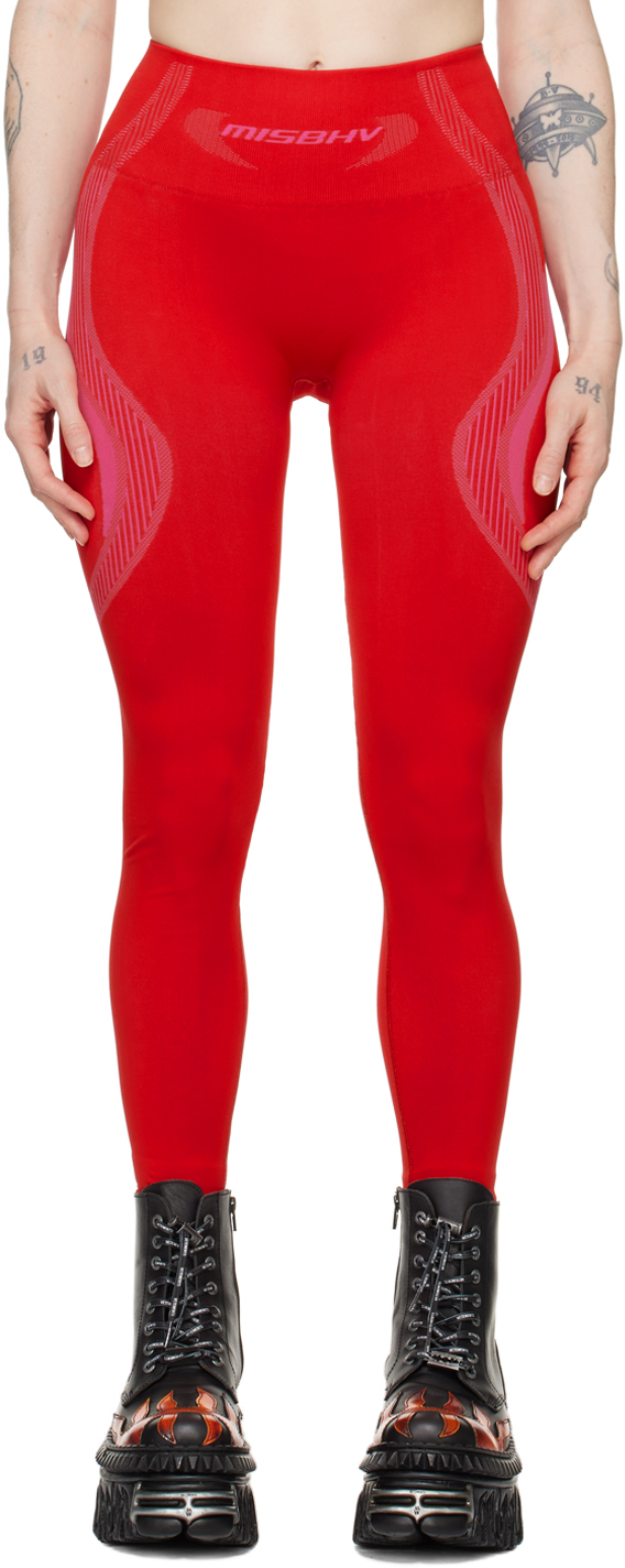 Buy Red & Grey Leggings for Women by MISSIVA Online