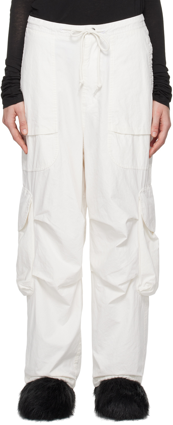 White Freight Cargo Pants