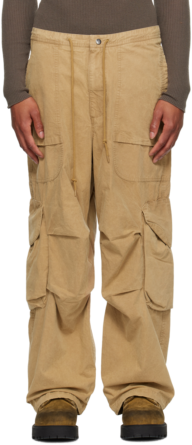 Entire Studios Tan Freight Cargo Trousers In Hummus
