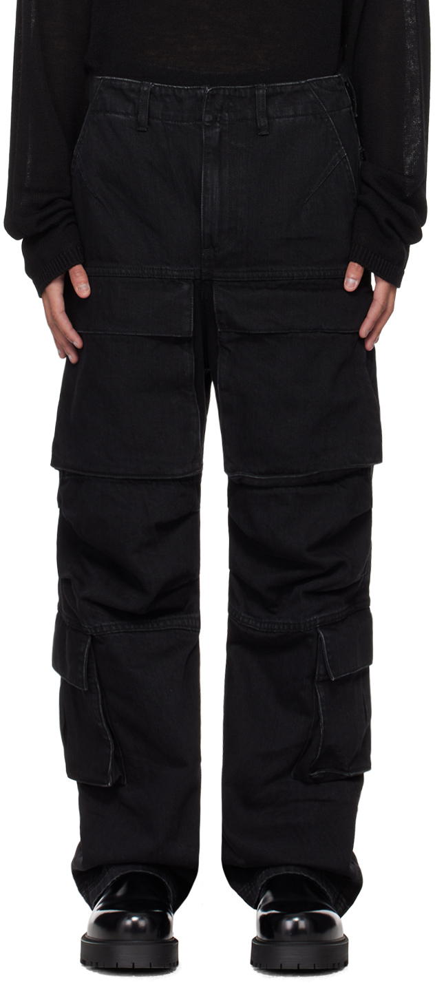 Simone Rocha: Black Multi Pocket Cargo Pants