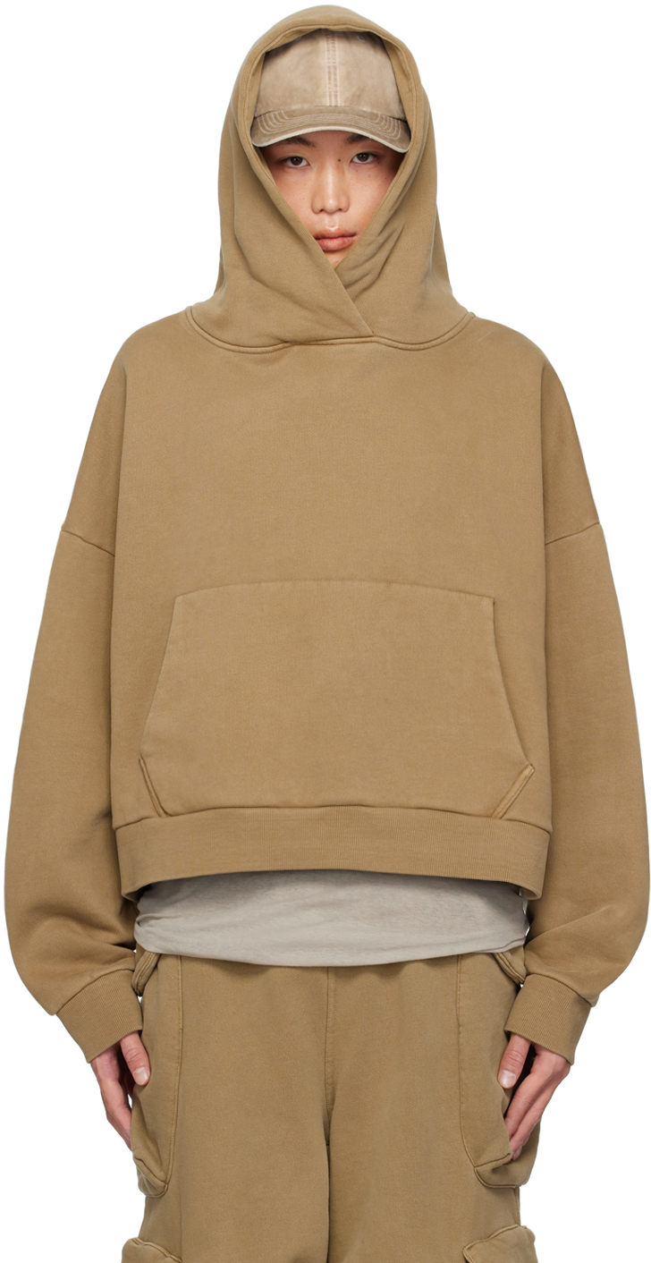 Taupe Heavy Hoodie by Entire Studios on Sale