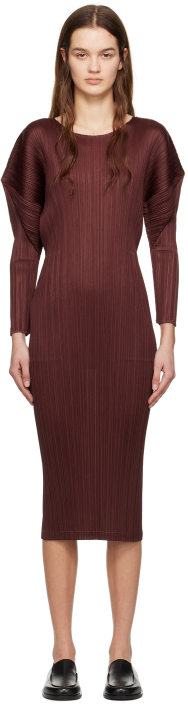 Burgundy Monthly Colors February Maxi Dress