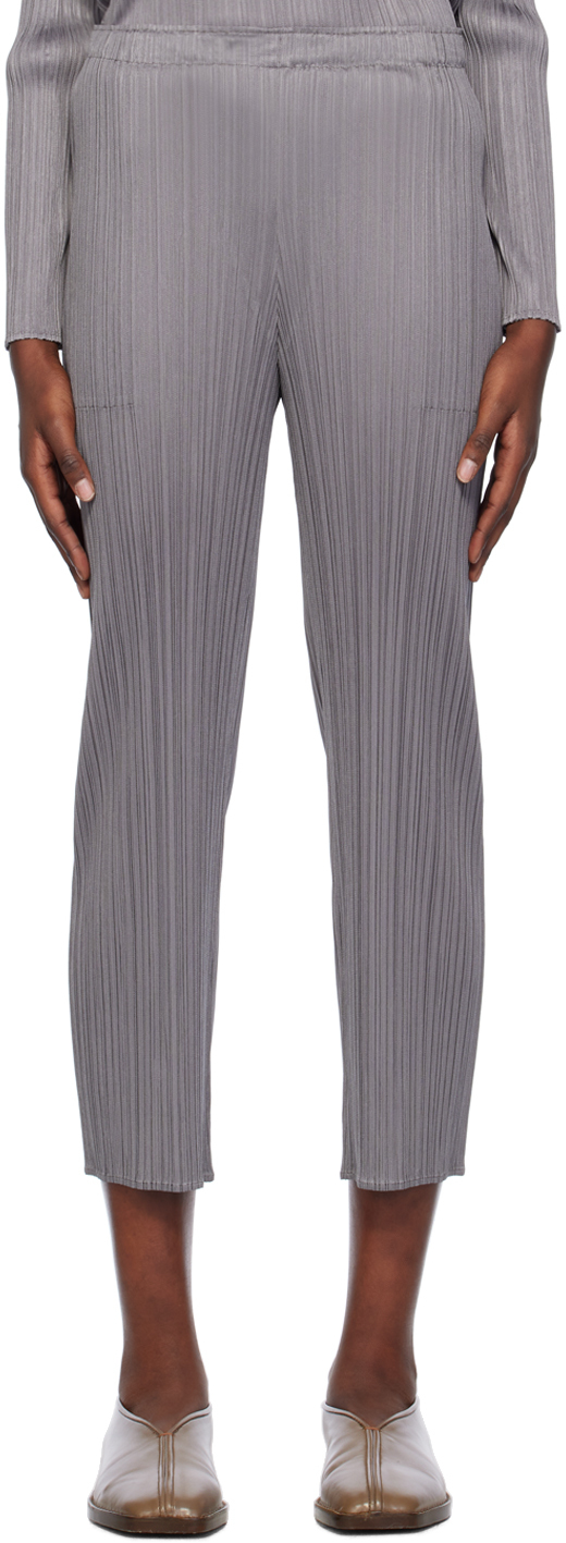 Gray Basics Trousers