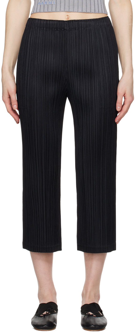 Black Thicker Bottoms 2 Trousers