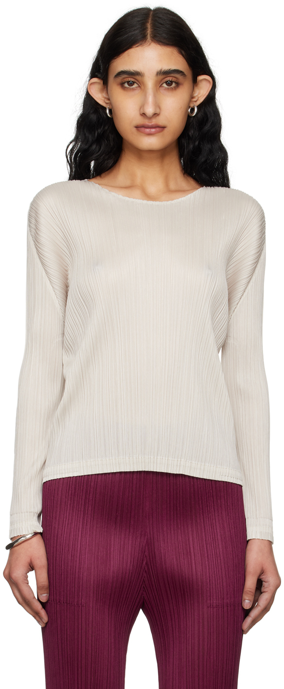 Taupe Monthly Colors February Long Sleeve T-Shirt