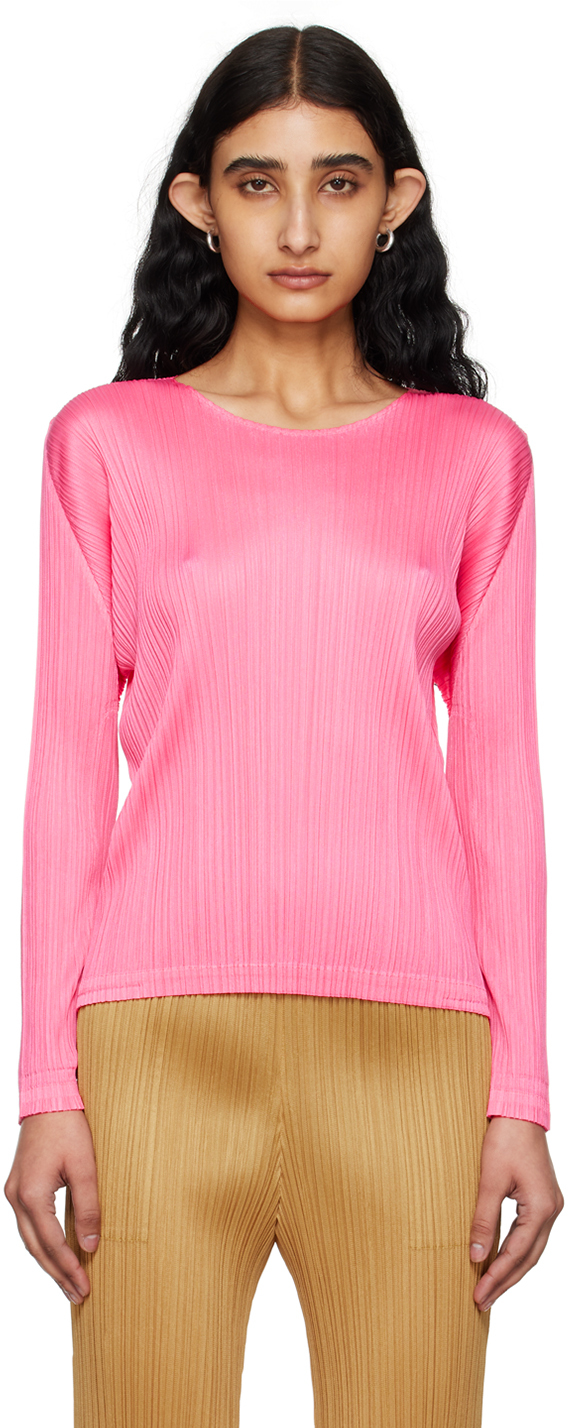 Pink Monthly Colors February Long Sleeve T-Shirt