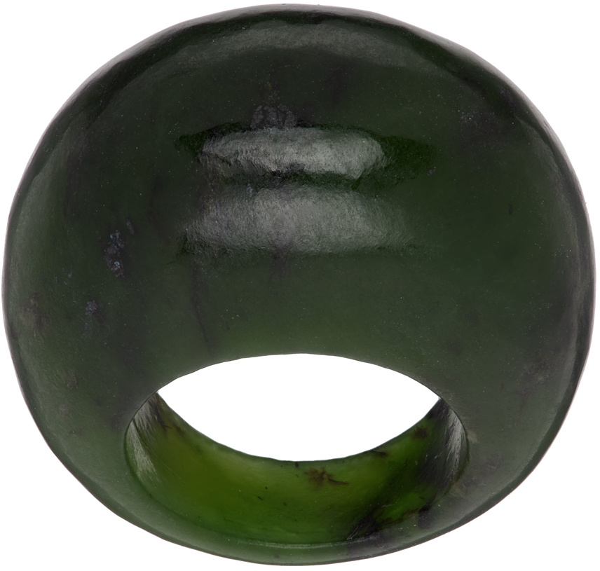Green Medium Jade Donut Ring