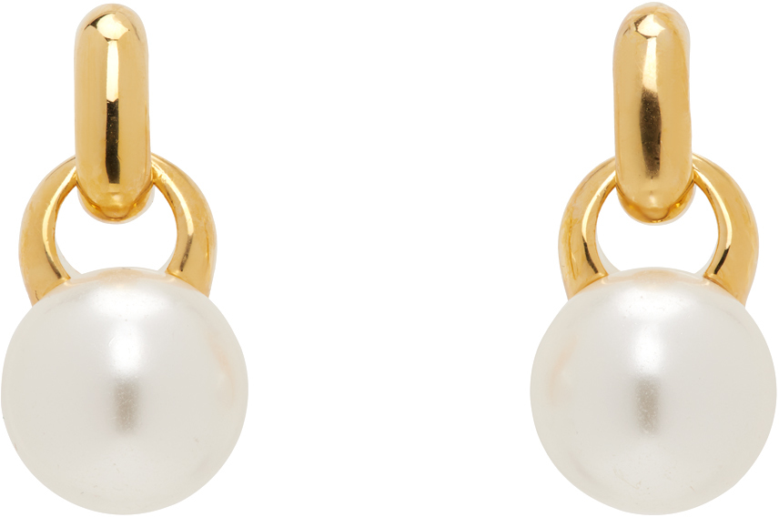 Shop Sophie Buhai Gold Everyday Pearl Earrings In 18k Gold Verm