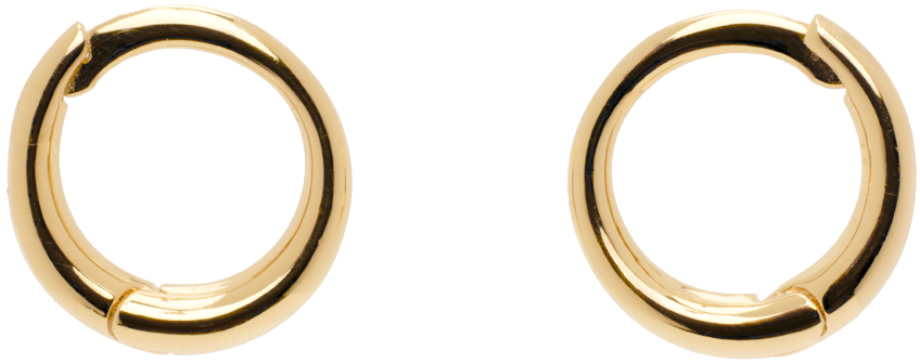 Sophie Buhai Gold Small Nouveau Hoop Earrings In 18k Gold Verm