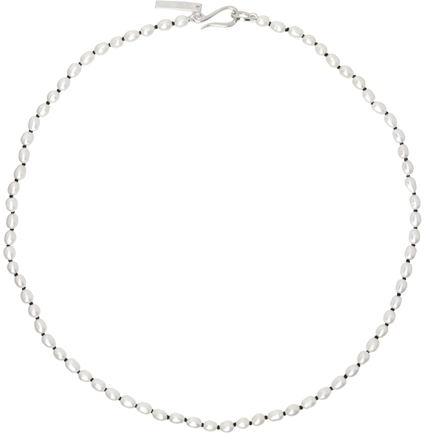 Sophie Buhai White Tiny Pearl Choker In Sterling Silver