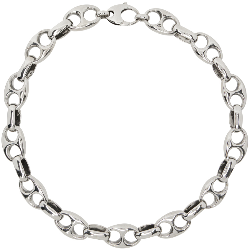 Sophie Buhai Silver Large Barbara Chain Necklace In Sterling Silver