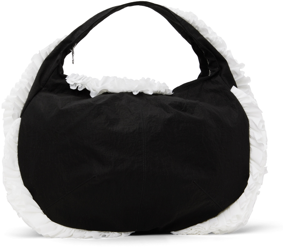 Shop Molly Goddard Black & White Tori Bag In Black White