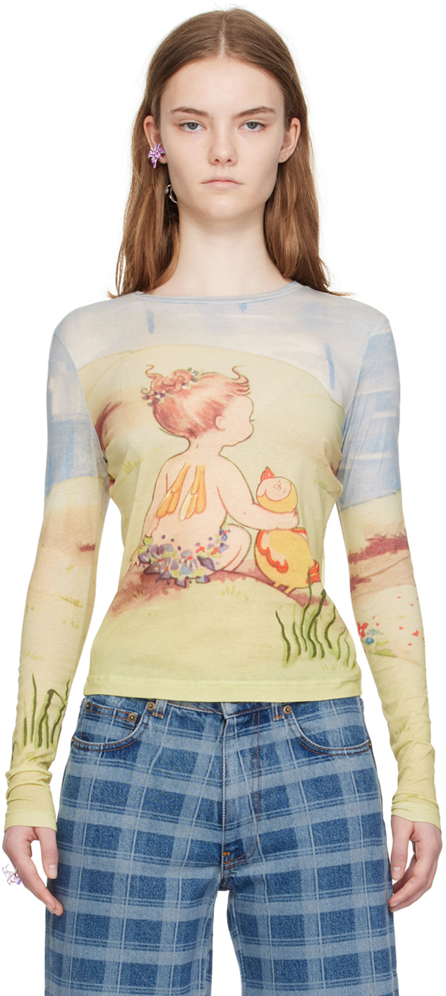 Multicolor Karina Long Sleeve T-Shirt
