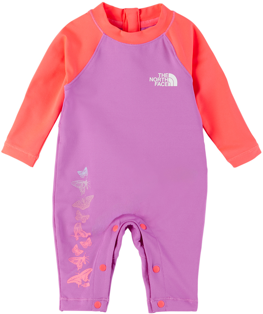 Shop The North Face Baby Purple Amphibious Sun Jumpsuit